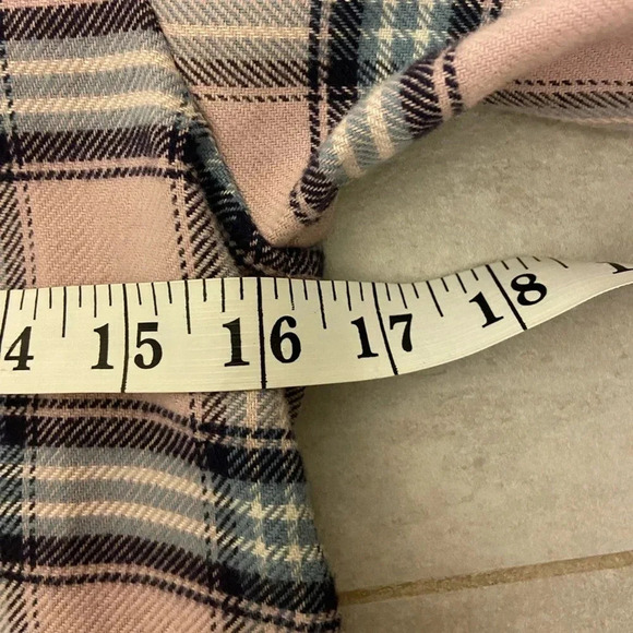 Isabel Marant Etoile Awendy Plaid Ruffle Button Down Flannel Long Sleeve Size 2 - Picture 8 of 8